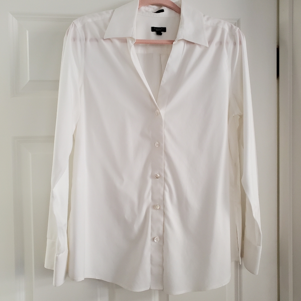 Talbots • Classic White Button Down - Picture 2 of 7
